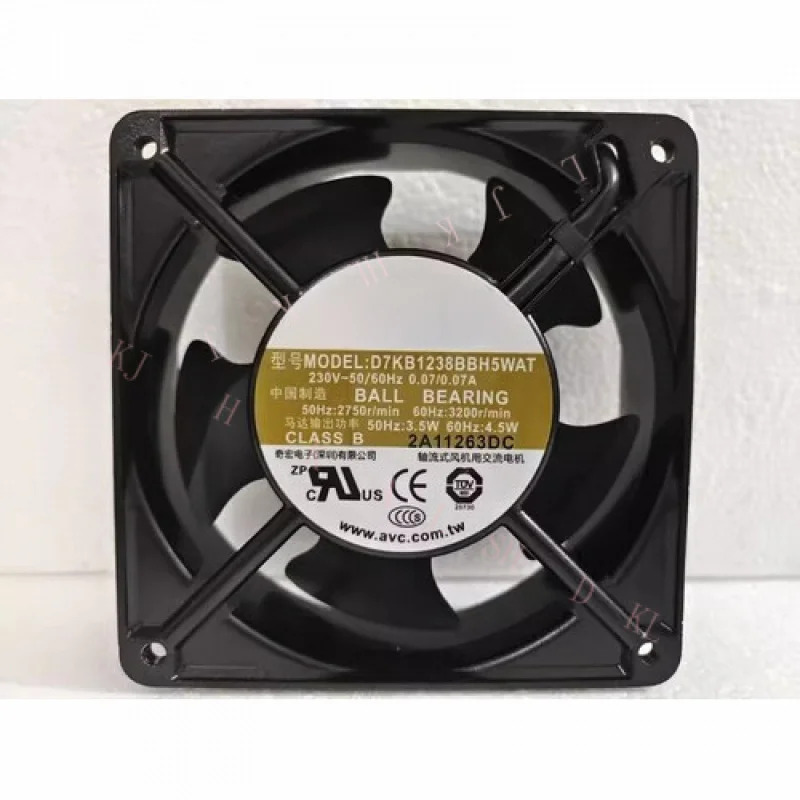 N FOR C D7KB1238BBH5WAT 12038 230V 0.07A 12CM 저소음 냉각팬