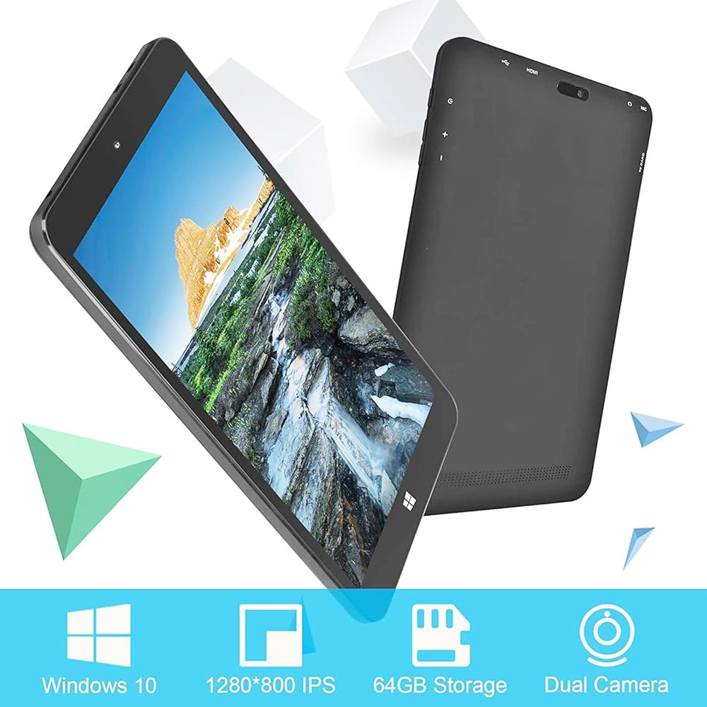 KBJPADS 4GB RAM 64GB ROM 탐색, 태블릿 컴퓨터, 연구, 소형 8인치 업무용 윈도우 W801 - 상세 이미지 3
