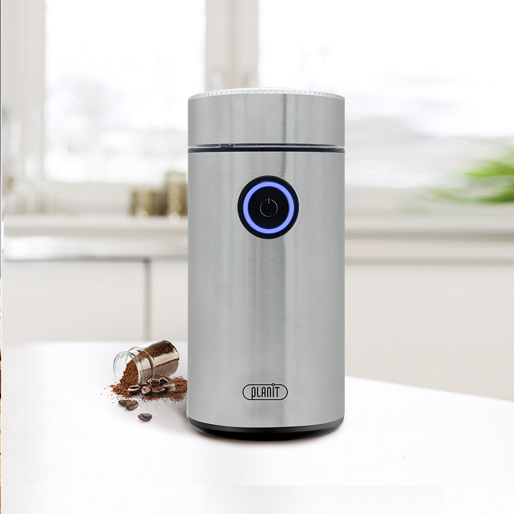 플랜잇 전동 커피그라인더 가정용 원두 그라인더 메탈 제품 이미지
