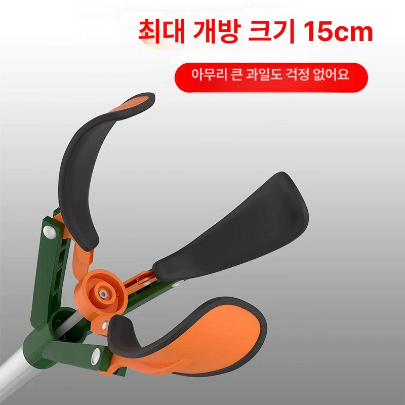 감따개 감손 감따는도구 높은 과일 복숭아 감 수확용 손상방지 논슬립 튼튼한 플라스틱 고무 3m 텔레스코픽 방폭봉 과일 채취 세트 포함 - 상세 이미지 3