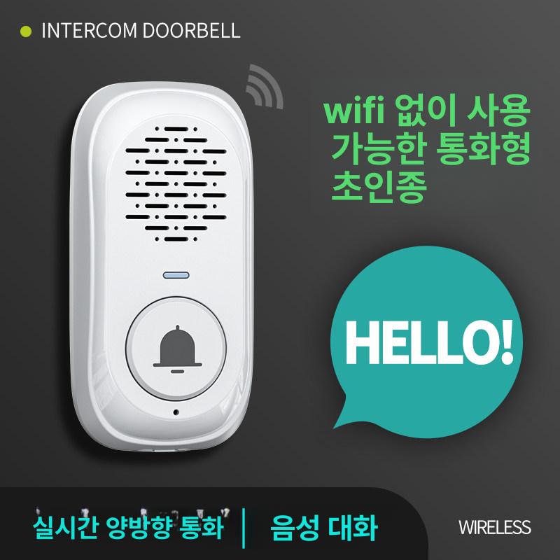 스마트 인터폰 무선 원격조작 양방향 호출기 사무실 주택 S1 화이트 1 실외기 + 1 실내기 - 상세 이미지 2