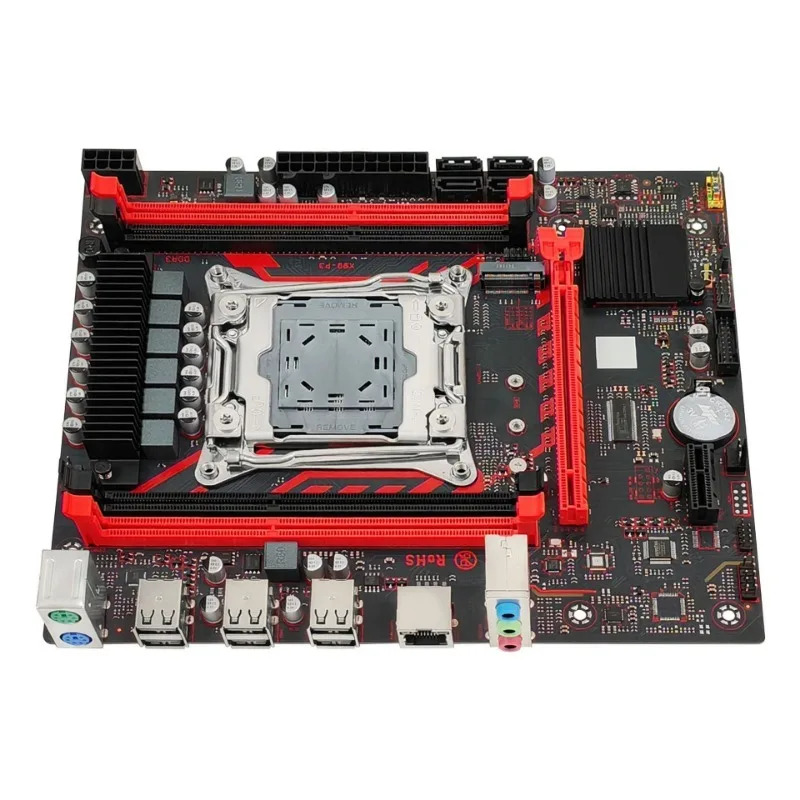 X99-P3-V9.0부품 메보드 지원 2011-3핀 DDR3 메모리 4슬롯 데스크탑 컴퓨터