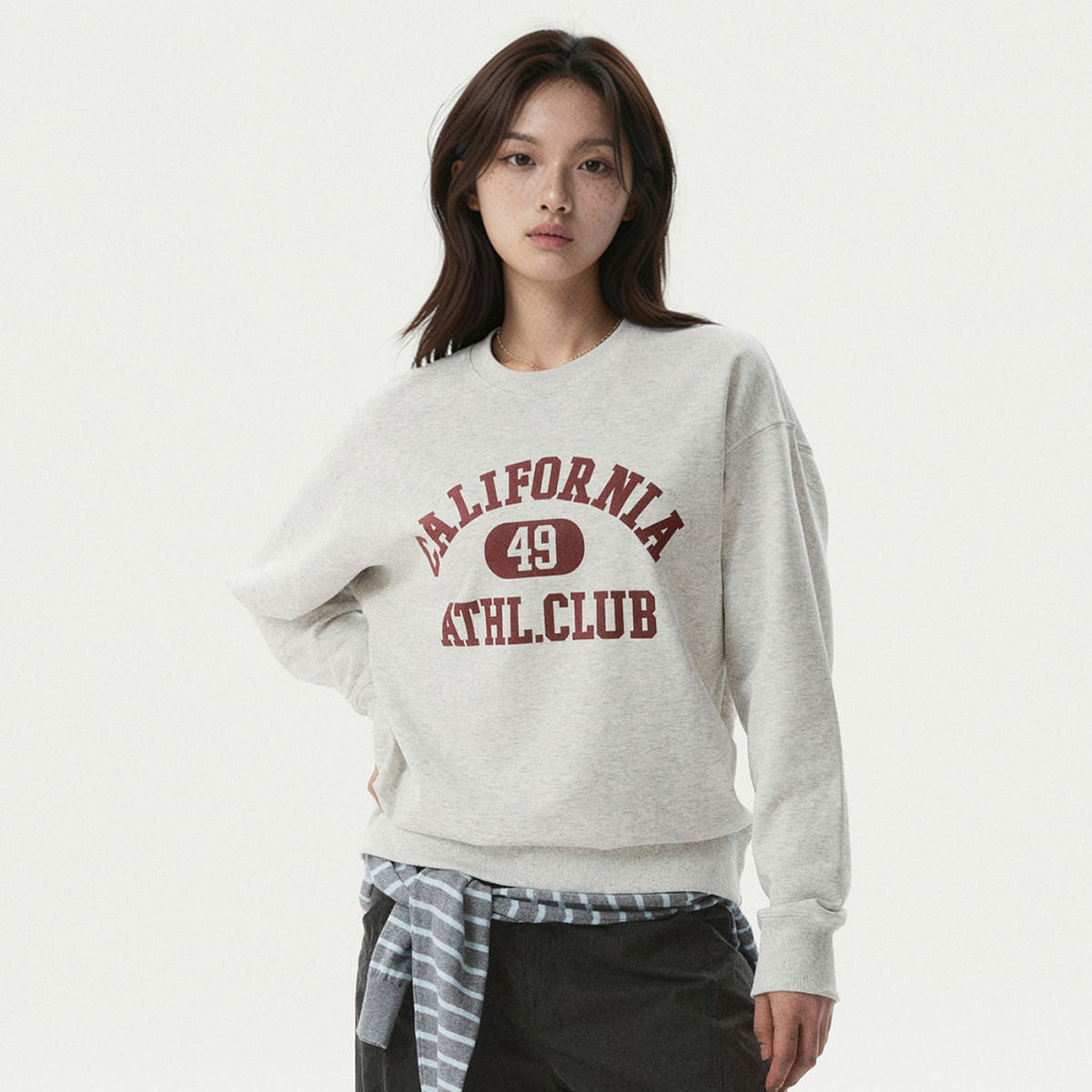WHO.A.U 스토어 [N배송] 후아유 캘리포니아 에슬레틱 클럽 맨투맨 WHMWG2491U