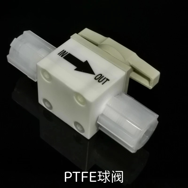 JSOE 확장 PTFE 볼 밸브 플매트 카펫 러그 트래-트 스루 PFA 수동 on/o-ff