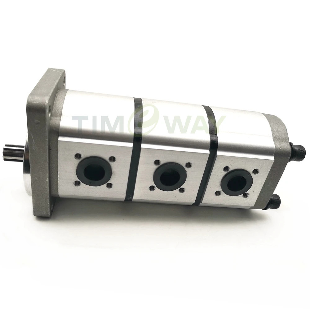 KX33 탠덤 펌프 10치 스플라샤프트 유압 트리플 기어 KX-33 배출량 14cc/r14cc/r8cc/r