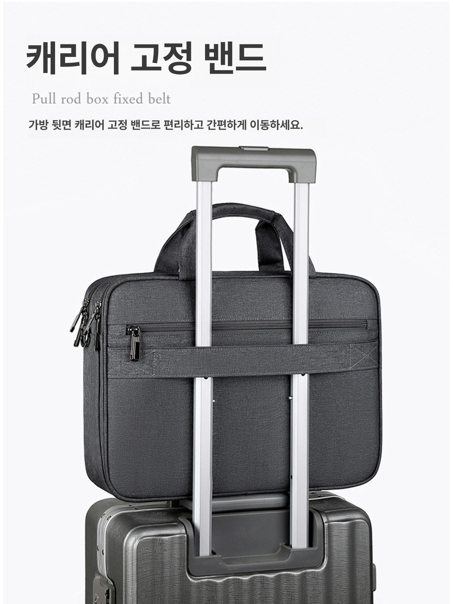 서류 가방 축의금 남성 인조가죽 클러치 텍스처 노트북 케이스 - 상세 이미지 2