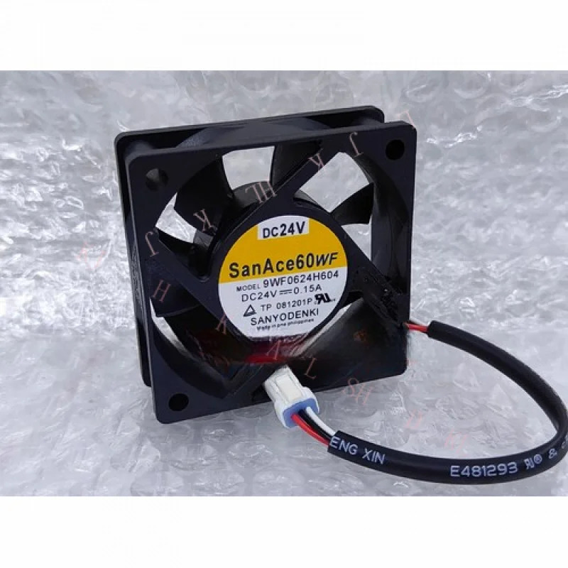 N FOR Sanyo 9WF0624H604 6020 DC24V 0.15A 6CM 3핀 무소음 냉각팬