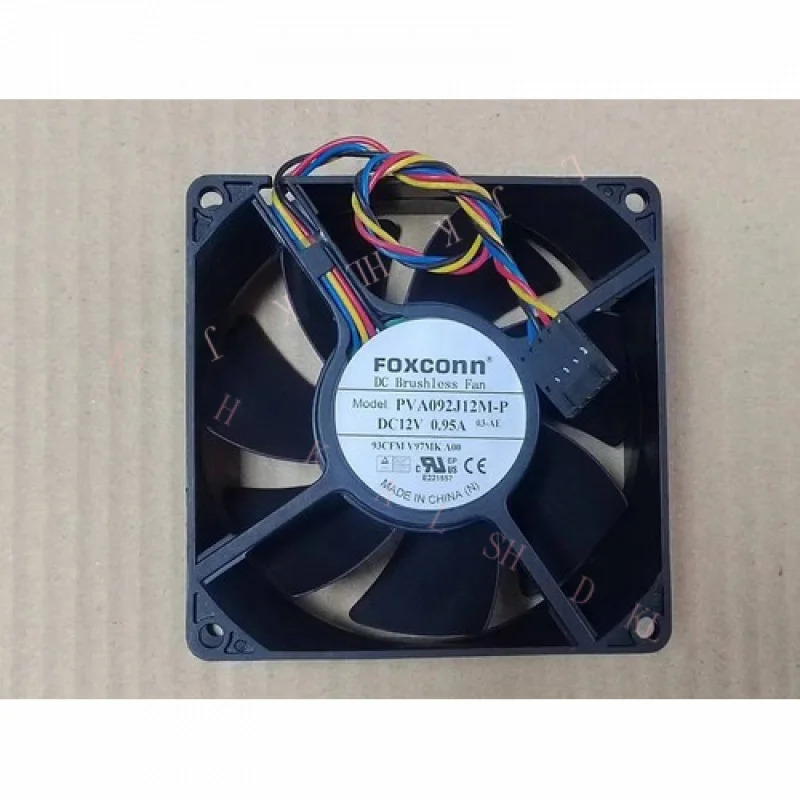 N for FOXCONN PVA092J12M-P 팬 12V 0.95A 4핀 케이스/CPU 냉각팬 90x90x32mm