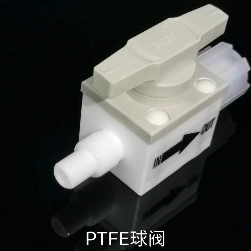 JSOE 확장 PTFE 볼 밸브 플매트 카펫 러그 트래-트 스루 PFA 수동 on/o-ff