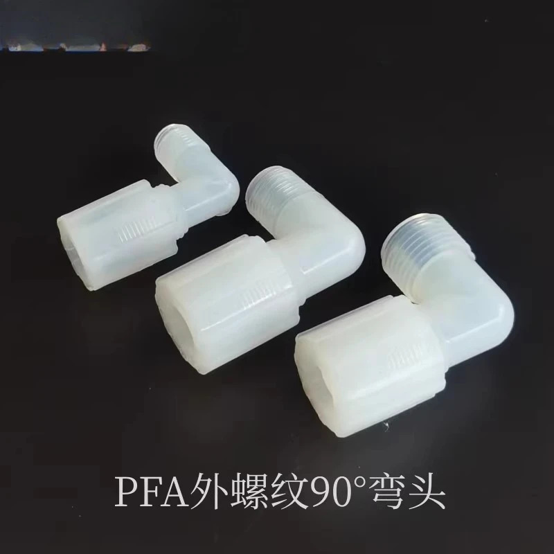 JSOE 외부 스레드 엘보 PFA 조인트 NPT 확장 90  파이프