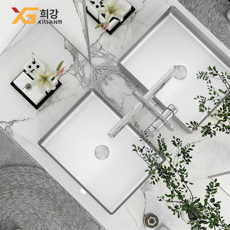 모던 스텐 탑볼 세면대 사각 원형 욕실 화장실 인테리어 미니 세면기 싱크볼 - 상세 이미지 4