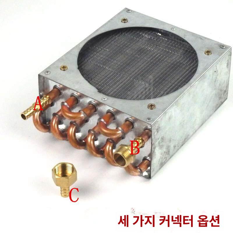 냉방 열교환기 라디에이터 냉각 쿨러 방열기 수냉식 풍기미포함 물콘 바이디기 콘덴서 - 상세 이미지 3