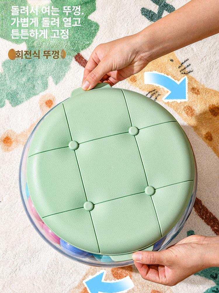 아크릴 인형보관통 수납 진열장 보관함 피규어 전시장 기둥형 옐로우 115kg - 상세 이미지 4