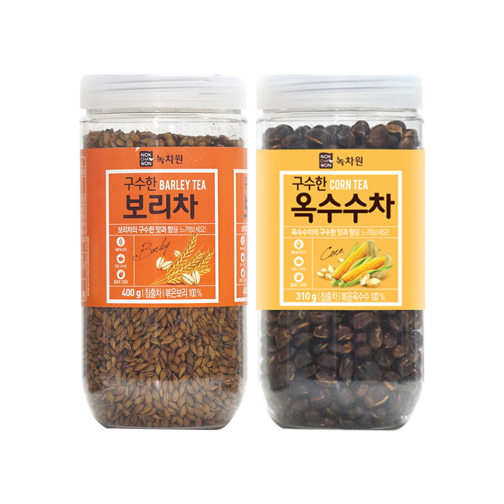 [녹차원]구수한2종세트(보리차 400g+옥수수차 310g) - 상품 이미지