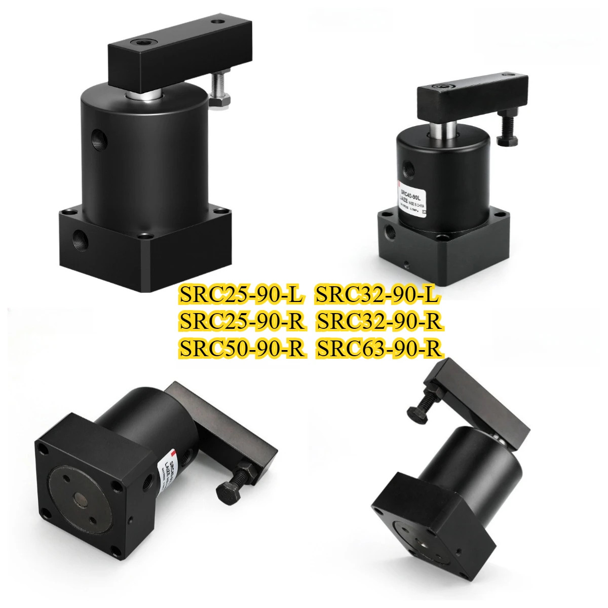 다위치 홀딩 CNC 지그90도 회전 액추에이터 공압 실린더 왼쪽/오른쪽 63x90R/L