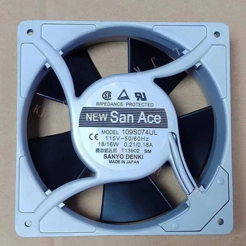 N for Sanyo 109S074UL 115V50/60Hz 18/16W 0.21/0.18A 120x120x38MM 모델 팬