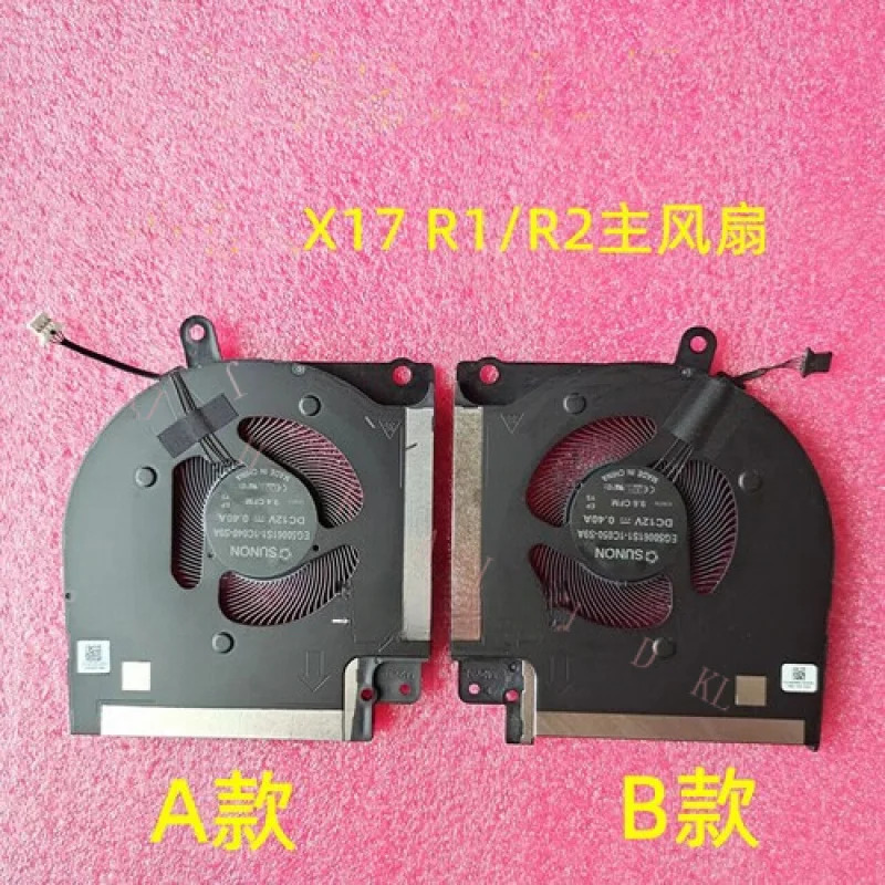 N 9DNWT X63JW W7KC4 J01R0 CPU GPU 팬 DC12V 델 에일리언웨어 X17 R1 R2용