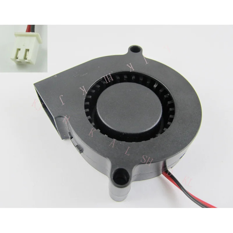 NN 1x 브러시리스 DC 냉각 블로워 팬5015S 12V 50x50x 15mm 2핀 슬리브 베어링