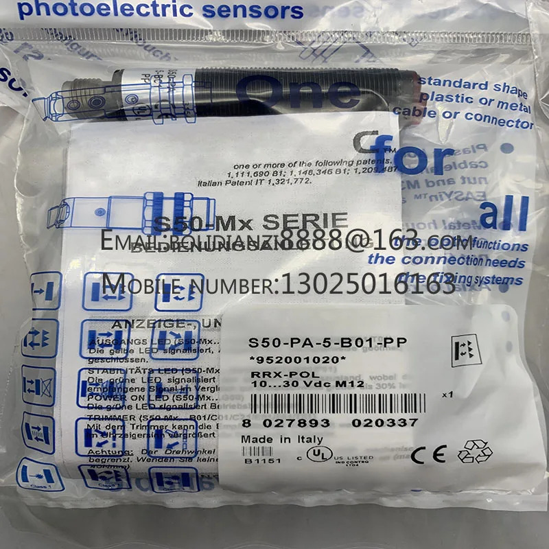 S50-PA-5-B01-NN S50-PA-5-B01-PP 오리지널 스위치