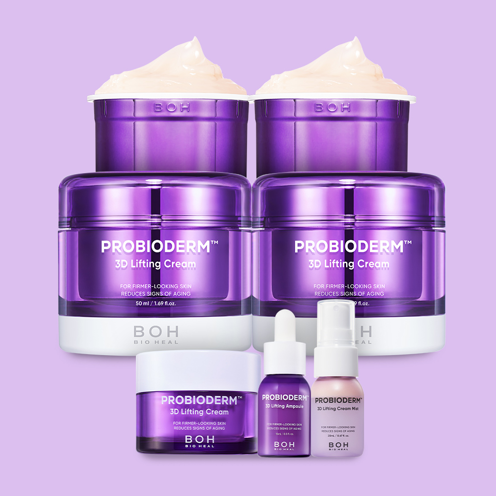 바이오힐보 프로바이오덤 3D 리프팅 크림 50ml x 4개 (본품 2개+리필 2개) 제품 이미지