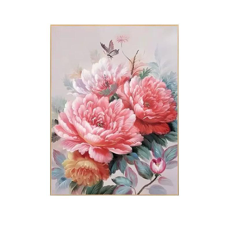 페인팅 꽃 다발 diy 색칠하기 그림 정물화 명화그리기 30x40 프레임 없음 도구 포함 - 상세 이미지 5