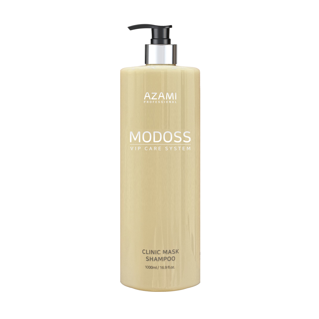 1+1 아자미 모도스 클리닉 마스크 단백질 샴푸 약산성 손상모 케라틴 1000ml, 1개 제품 이미지
