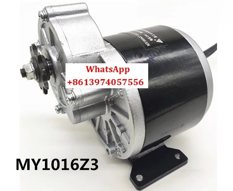 350W36V24V 영구 자석 DC 브러시 감속 모터 MY1016Z3 전기 삼륜차