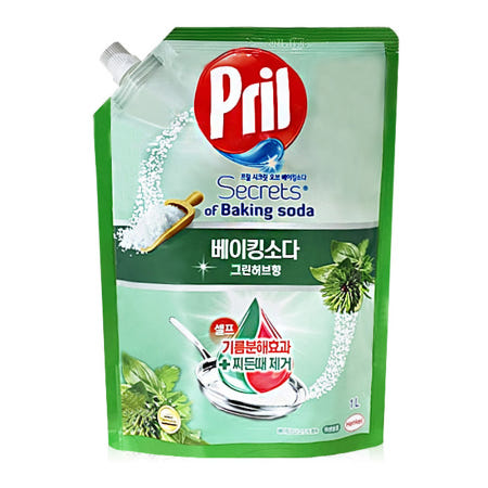 프릴 베이킹소다 그린허브향 1L ~ 헨켈 주방세제 1000ml