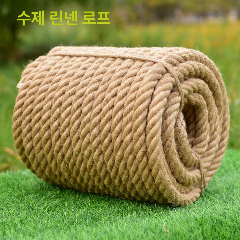 유도 로프 조경용 황마끈 밧줄 선박 마린 가이드 굵은밧줄 황마 줄다리기 유도로프 굵은로프 - 상세 이미지 2