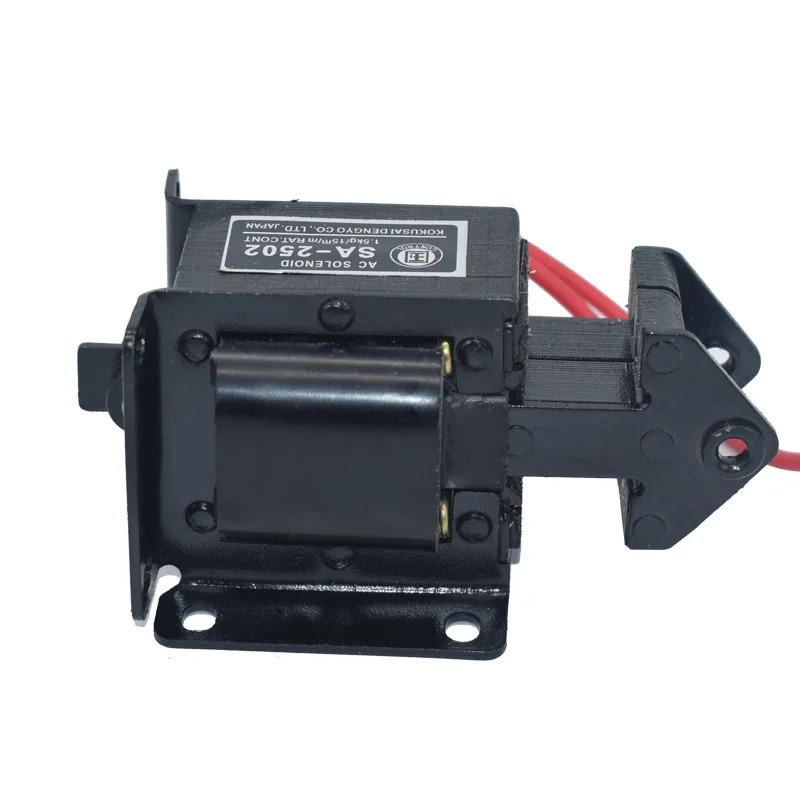 특성을 가진 SA-2502 AC 푸시-풀 견전자기 코일 흡입력 1.5KG 스트로크 15MM220V 380V