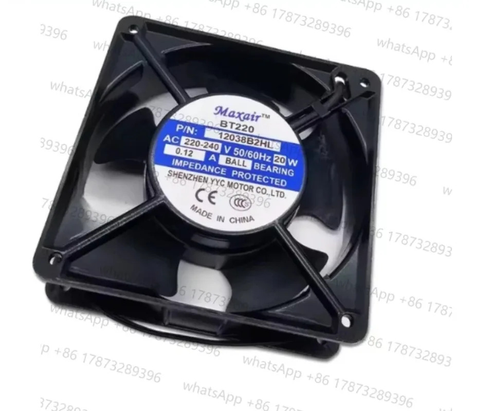 12038 팬 12038B2HL BT220 AC220V 12CM 냉각 0.12A 20W 2핀 120x120x38MM 쿨러 맥스에어용