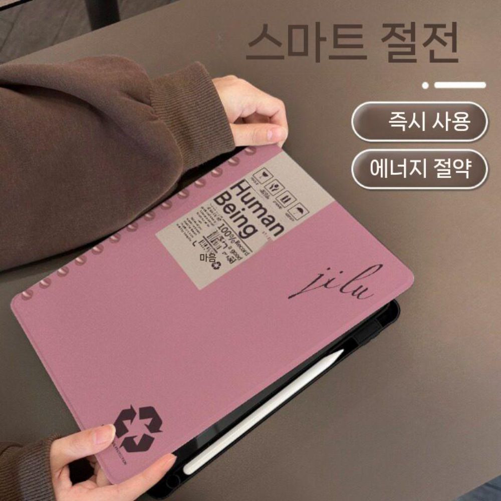 원플러스 패드3 케이스 회전식 거치대 북스타일 펜슬롯 페이퍼 아크릴 투명 커버 - 상세 이미지 4