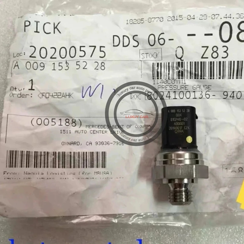 A 0091535228 81CP46-02 메르세데스-벤츠호환 C 250 W205 RHD 레일 압력센서