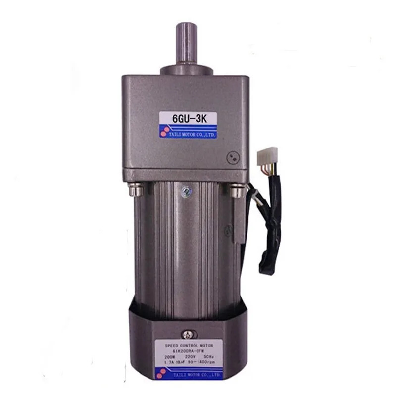 Taili 370W 기어 감속 모터 속도 제어 AC 220V 기어박스 6GU3K300K까지 역회전 가능