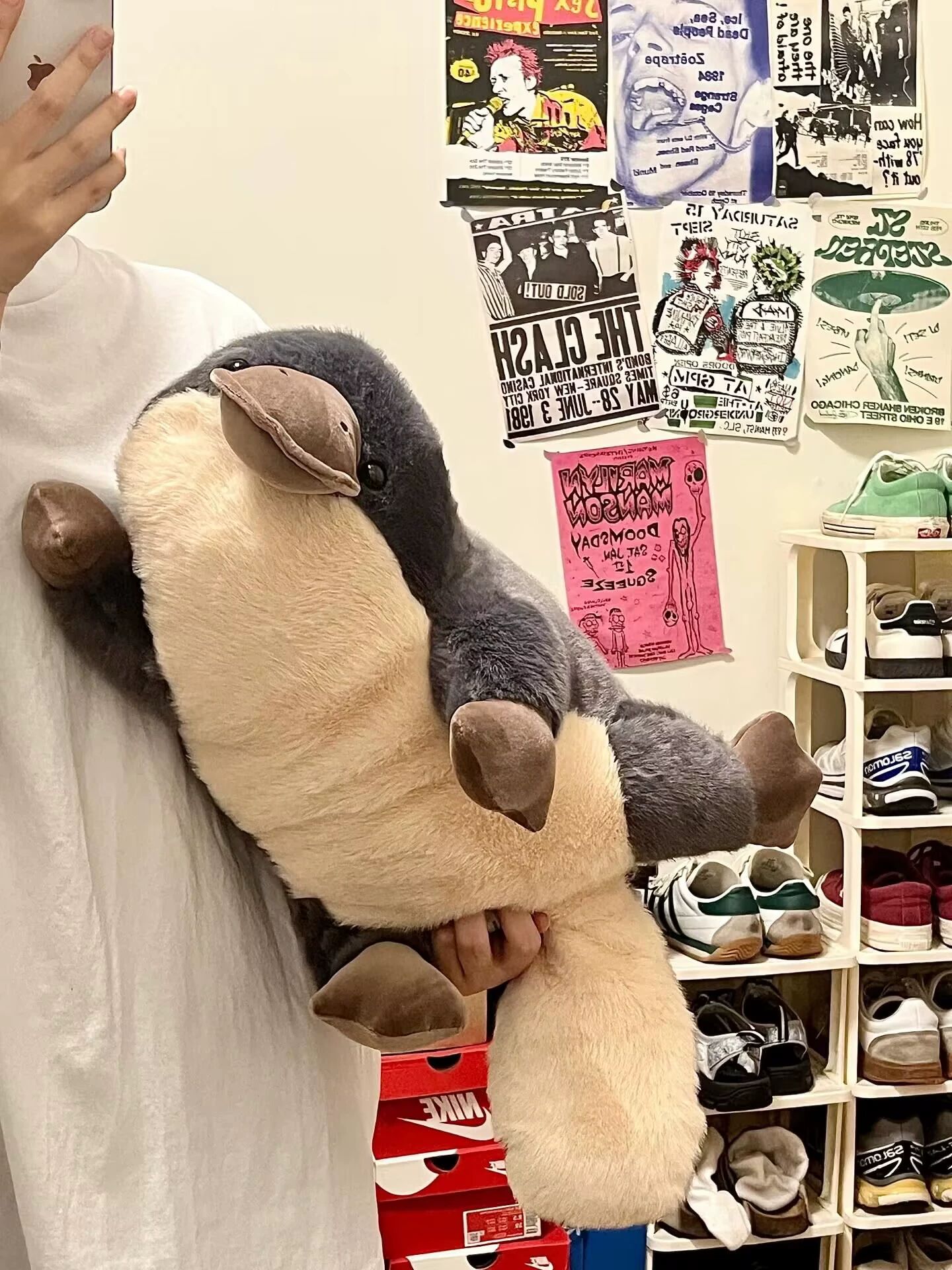 오리너구리 인형 쿠션 누운 오리주둥이 베개 60cm 누운 오리주둥이 [부드러운 탄력] 60cm - 상세 이미지 2