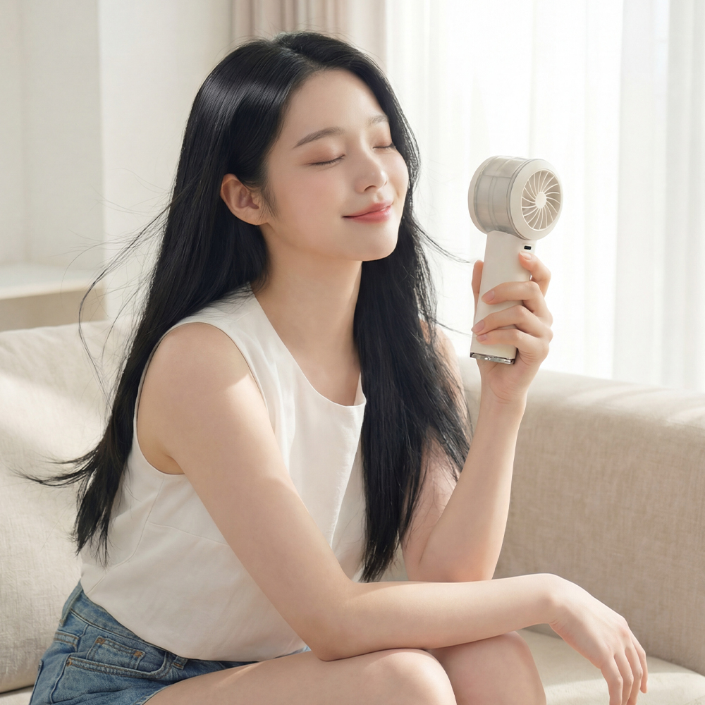 오아 아이스볼트미스트 휴대용 선풍기 미니 급속 냉각 이중쿨링 BLDC 핸디 핸드 손풍기 상품 이미지