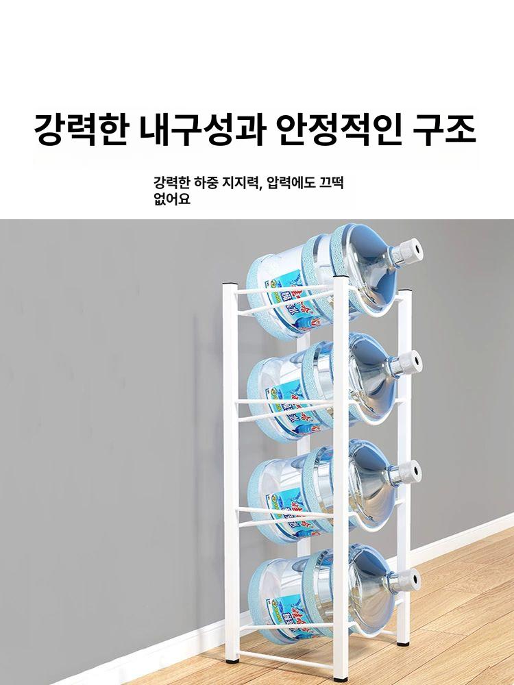 정수기 물통 거치대 보관함 생수통 디스펜서 2열 5단 선반 - 상세 이미지 4
