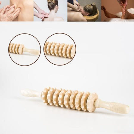 롤러마사지 원목 롤러 마사지바 안마봉 마사지스틱 DD-10881