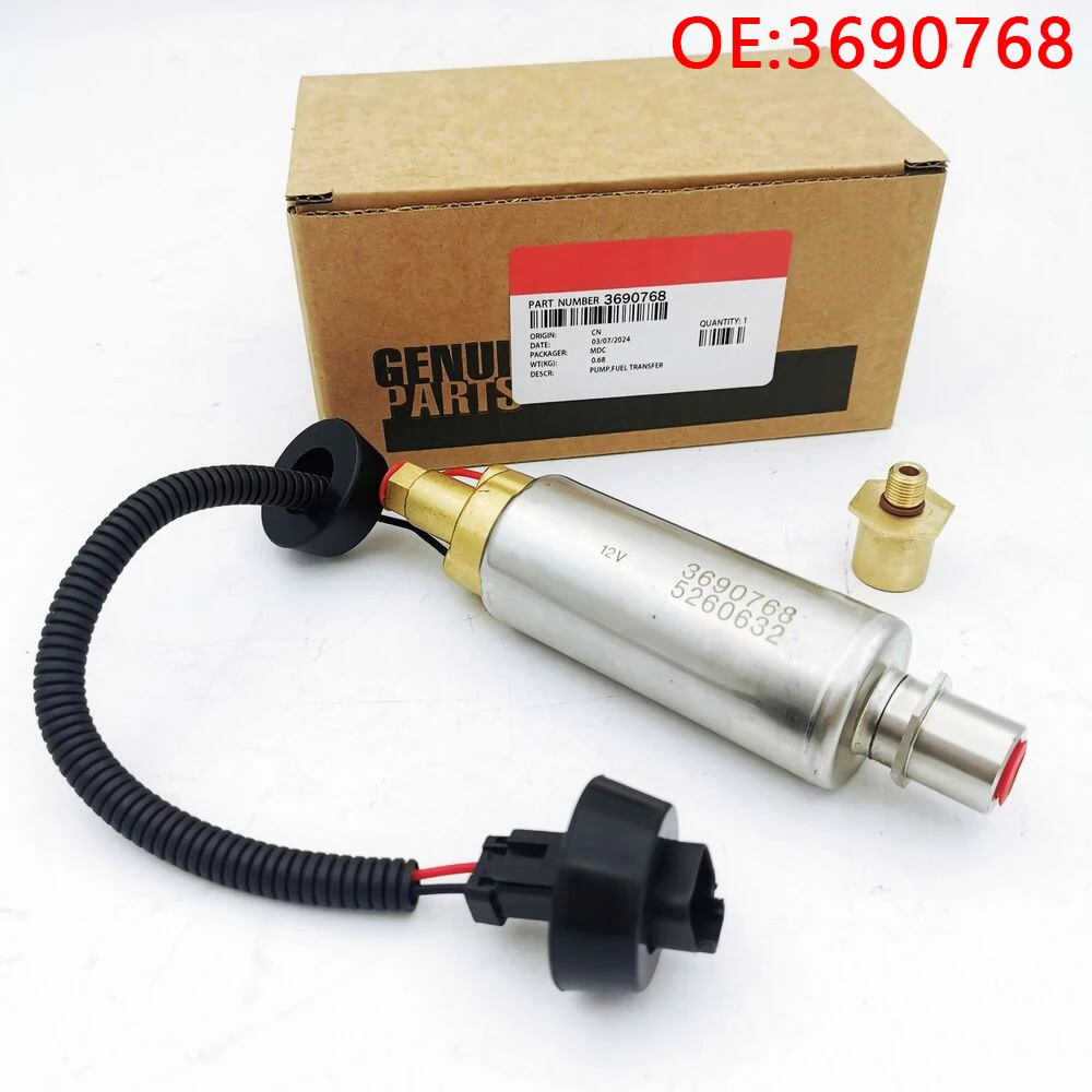 3690768 신품 12V 3686718 광산 덤퍼 부품 ISX QSX 스토프 오버드래프트 펌프