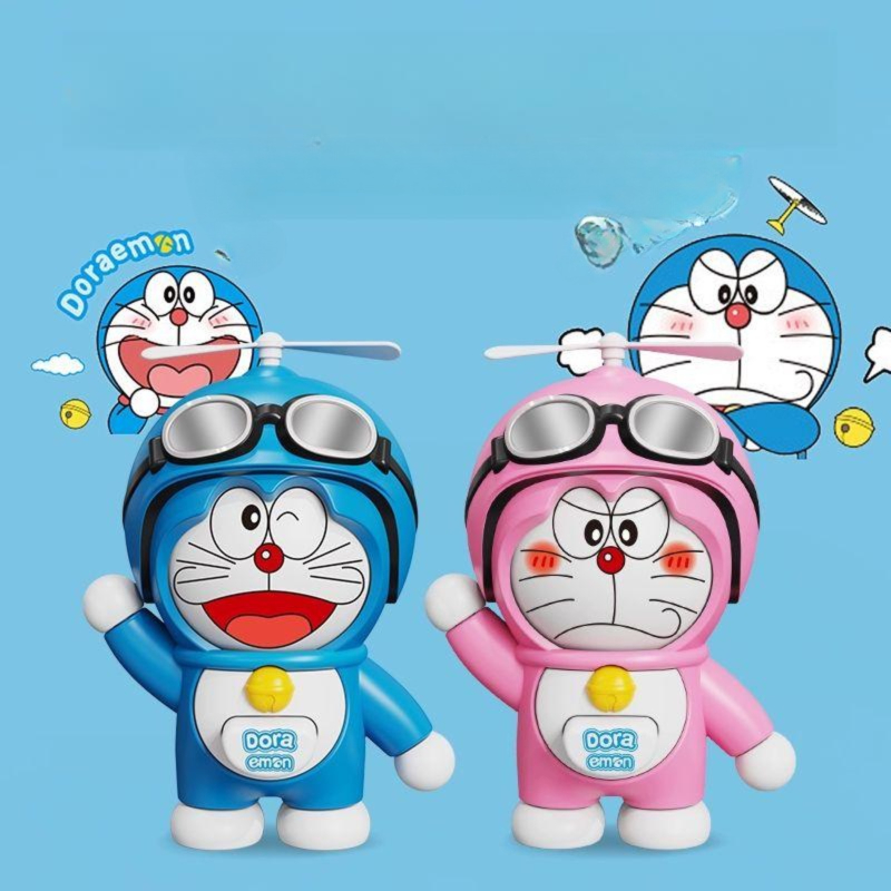 도라에몽 얼굴변환 인형 재밌는 가면 프로펠러 회전 캐릭터 굿즈 피규어 소품 도라에몽 얼굴 변신 대나무 잠자리 블루 - 상세 이미지 2