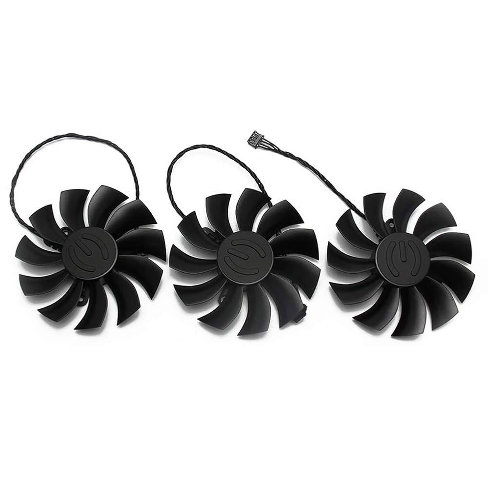 PLA09215B12H 12V 0.55A 4핀 EVGA 카드 팬 GTX1080TI 냉각 그래픽 블랙 FTW3 GTX (3개) 1080 Ti 엘리트 3PCS - 상품 이미지
