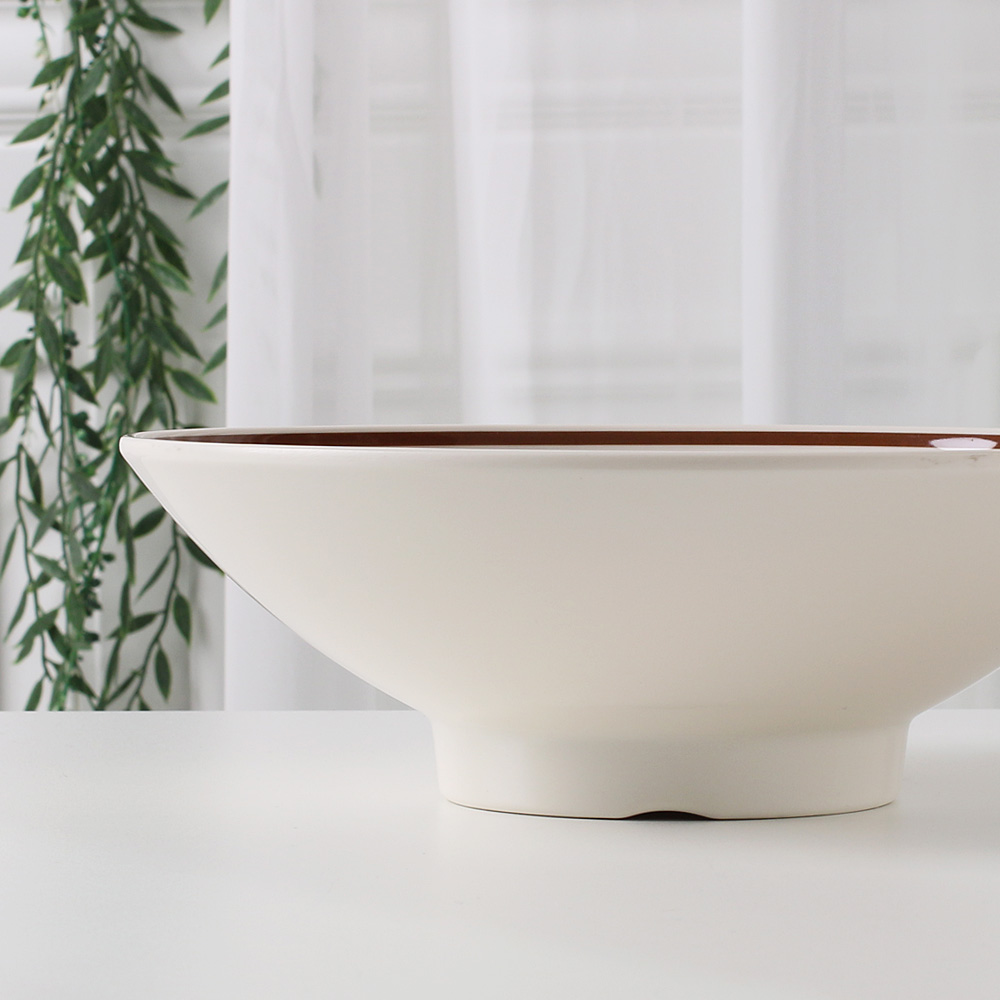 이스톤 멜라민 면기 라면 우동 국수 짜장면 짬뽕 비빔밥 그릇 24.5cm, 브라운짬뽕 - 상세 이미지 2