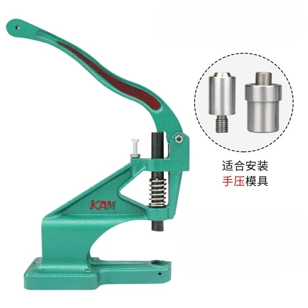 핸드프레스 수동 스냅기 아일렛 리벳 단추 고정기 펀칭 도트기 주물 강철 견고한 DIY - 상세 이미지 3