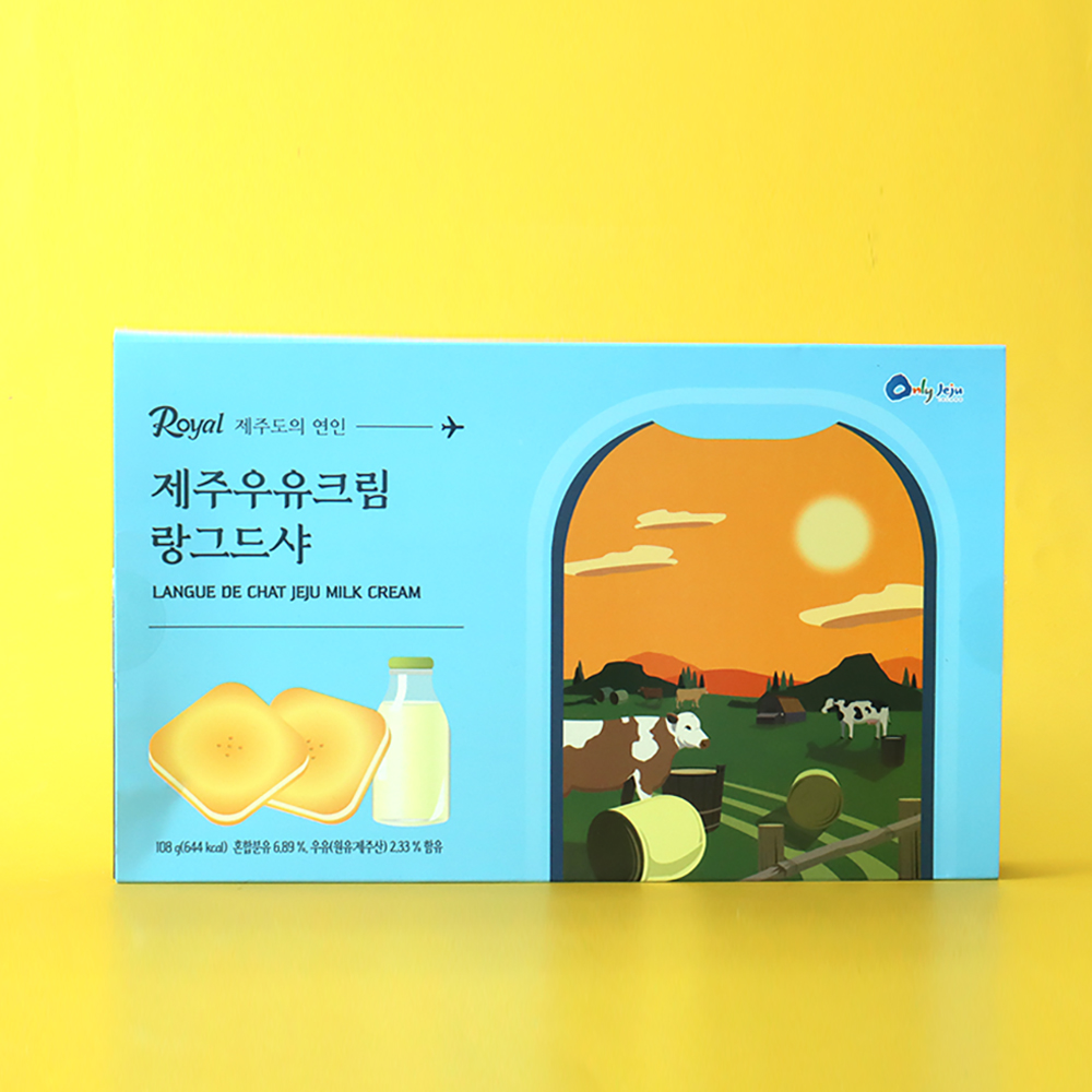 제주우유크림 랑그드샤 제주도 기념품 12개입 - 상품 이미지