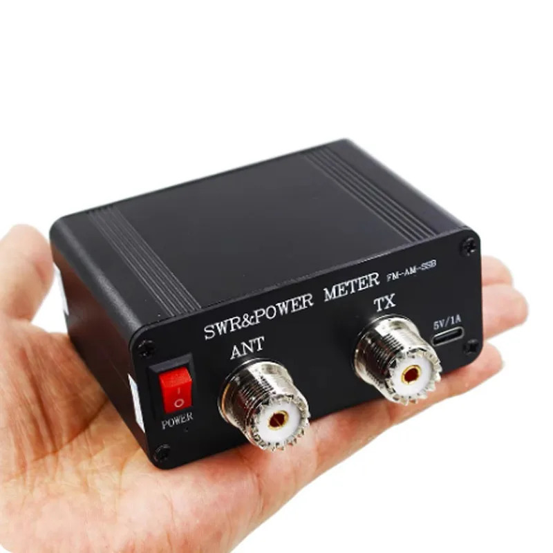 SWR120디지털 전력 정재파 측정기 120W 단파 HF/50MHz 디스플레이 영어 메뉴