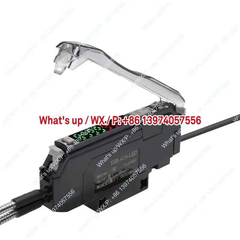 LED 광원 감지 섬유 증폭기 센서 ESR-41N-LED NPN PNP