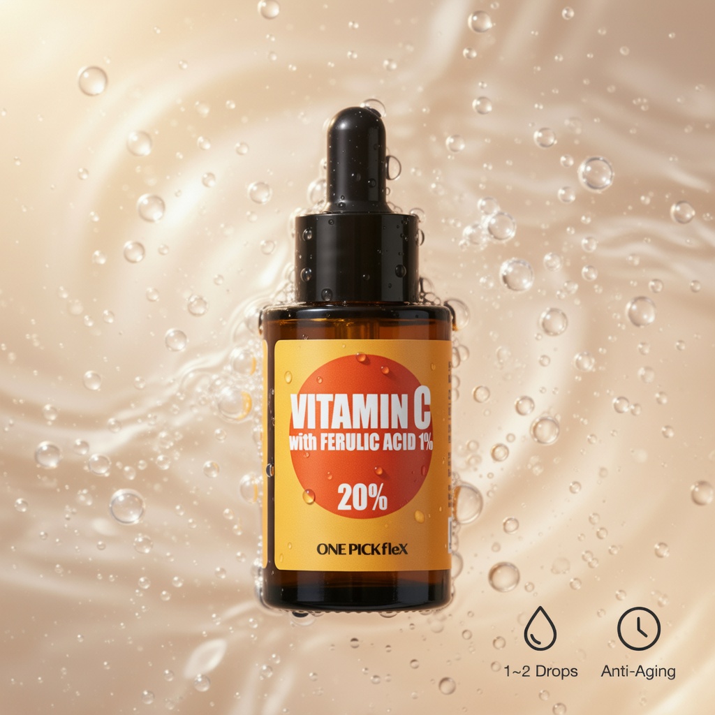 비타민C 원액 20% 30ml 원픽플렉스 항산화 피부 탄력 톤업 항산화 미백 이미지 4
