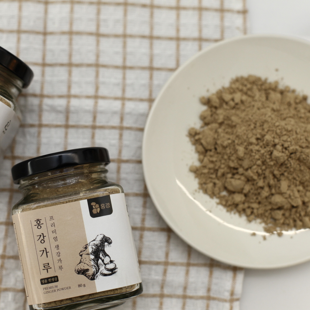 홍강청 홍강가루 80g 찐 생강 분말 생강가루 - 상세 이미지 4