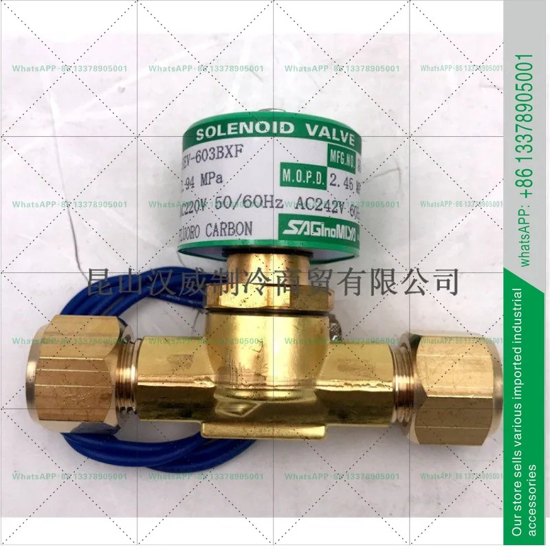 SAGINOMIYA 프로 솔레노이드 밸브 부품 SEV-603BXF 3/8 나사 220V