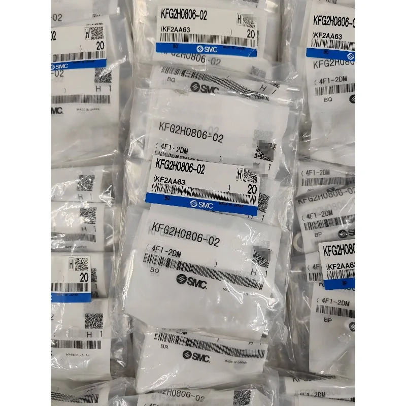 오리지널 SMC 스테인레스 스틸 커넥터 KFG2H0806-02